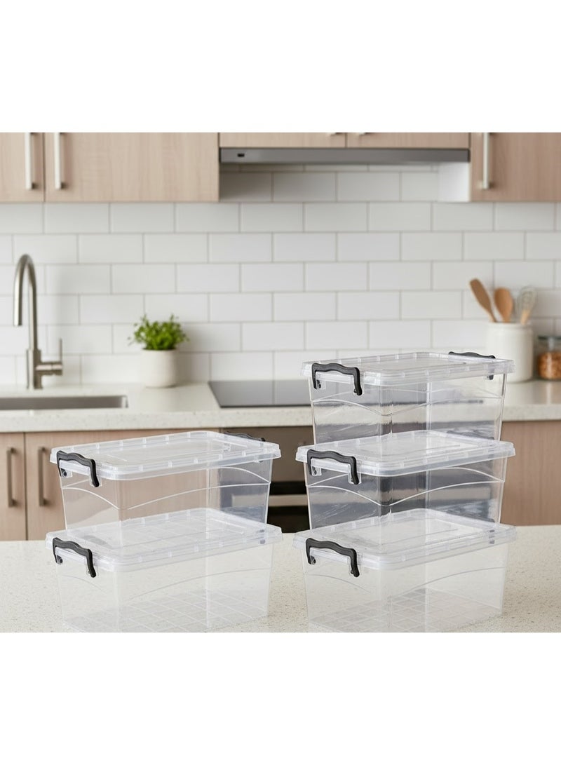 فافيلا طقم علب بلاستيك 5  قطع -سعة العلبه 3لتر -كود 679 - Image 3