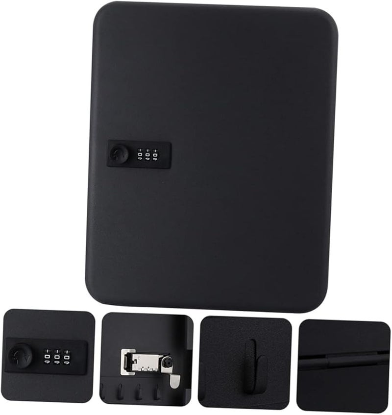صندوق قفل مفتاح مثبت على الحائط مع فتحات شفرة، خزانة أمان لإدارة مفاتيح المنزل - Image 5