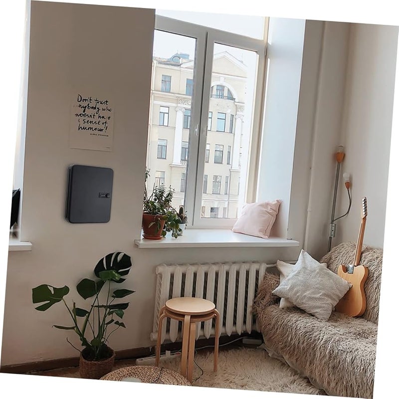 صندوق قفل مفتاح مثبت على الحائط مع فتحات شفرة، خزانة أمان لإدارة مفاتيح المنزل - Image 3