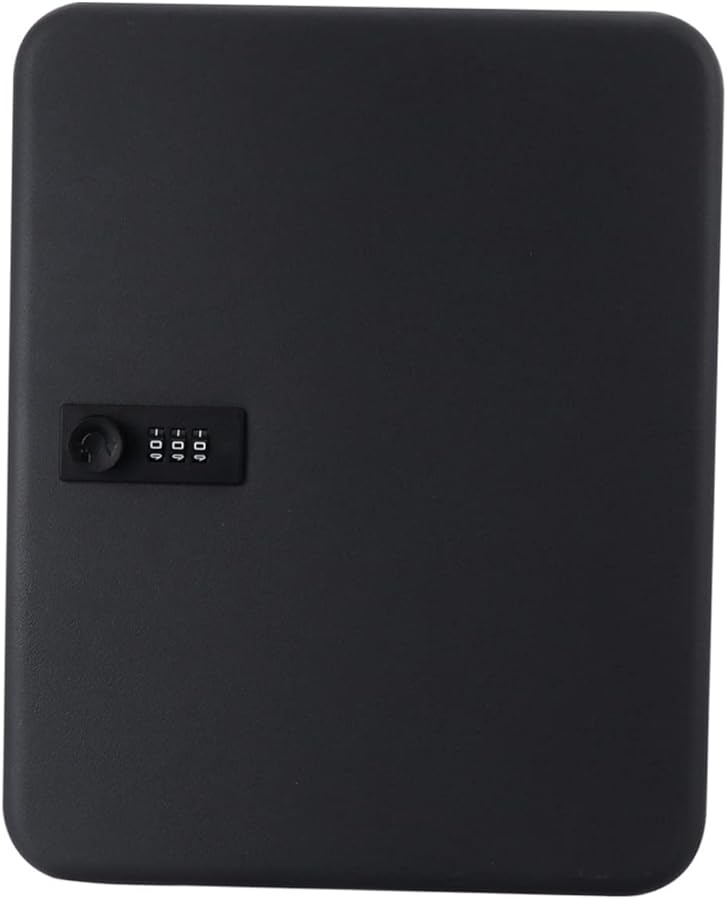 صندوق قفل مفتاح مثبت على الحائط مع فتحات شفرة، خزانة أمان لإدارة مفاتيح المنزل - Image 1