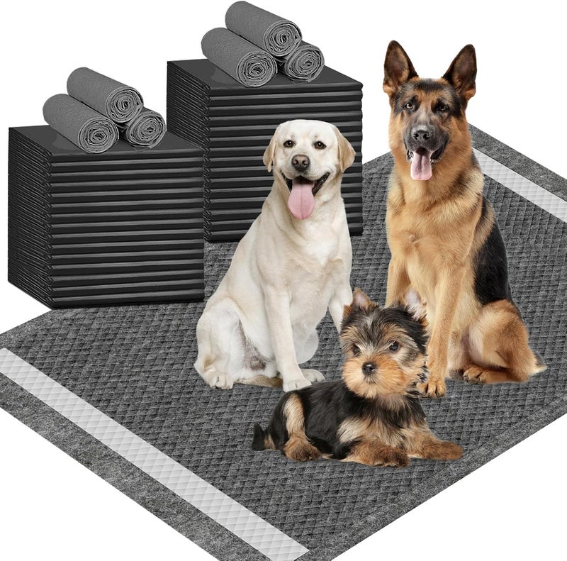 IMMCUTE Charcoal Dog Pee Pads 30"x36"-30 Ct | XX-Large Puppy Pee Training Pads Super Absorbent & Leak-Proof | Disposable Pet Piddle and Potty Pads for Puppies (IC3644-30T) - Image 1