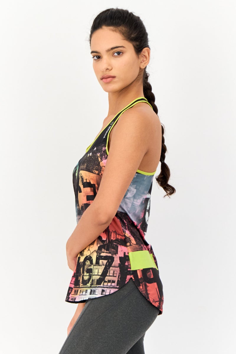 Reebok Women Sportswear Fit Sleeveless Training Top, Multicolor - Image 2