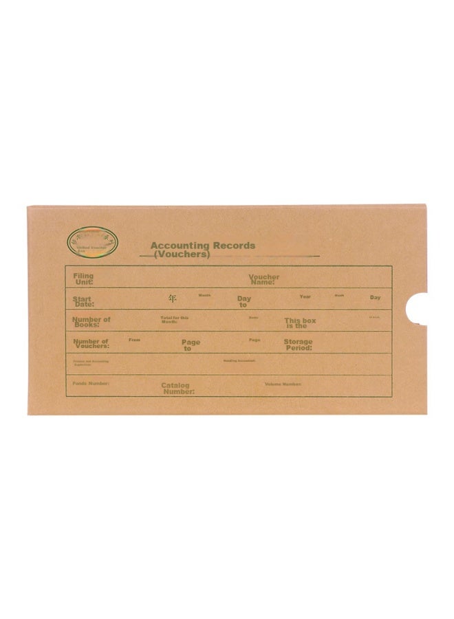 LISON Haolixin Standard Side-opening Kraft Paper Doent Box, 25cm×12.5cm×4cm, 01030370, Pack Of 10, 1570 - Image 2