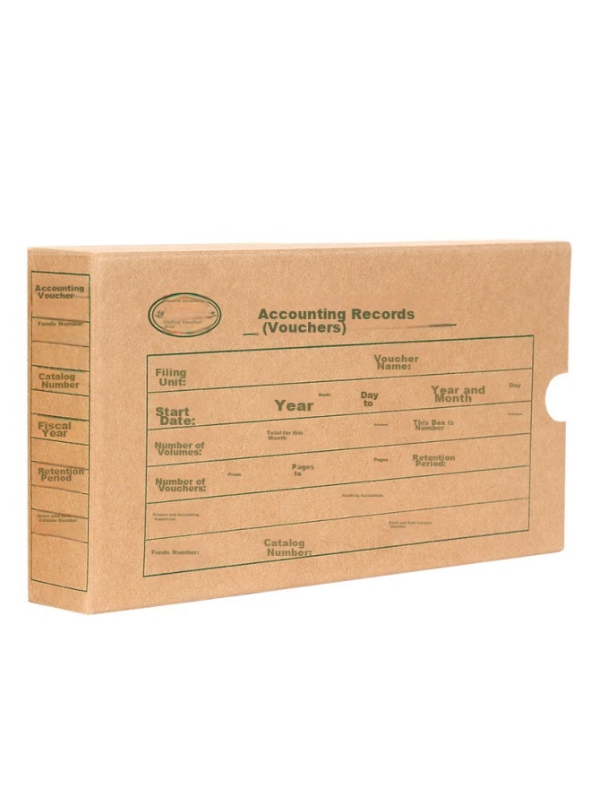 LISON Haolixin Standard Side-opening Kraft Paper Doent Box, 25cm×12.5cm×4cm, 01030370, Pack Of 10, 1570 - Image 3