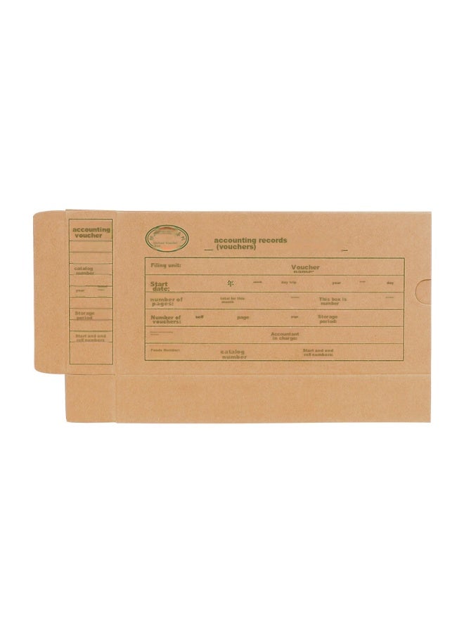 LISON Haolixin Standard Side-opening Kraft Paper Doent Box, 25cm×12.5cm×4cm, 01030370, Pack Of 10, 1570 - Image 4