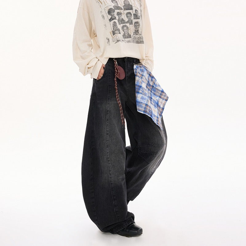 Unisex Casual Daily Denim Jeans - Image 3