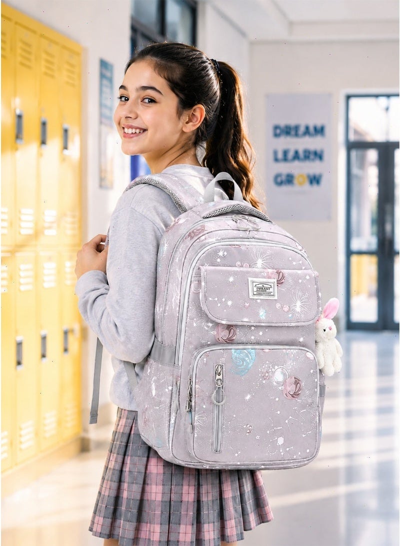 School Bags for Girls, Backpack for Kids Girls, School Bookbag for Elementary, Lightweight Single School Bag for Students - Image 1