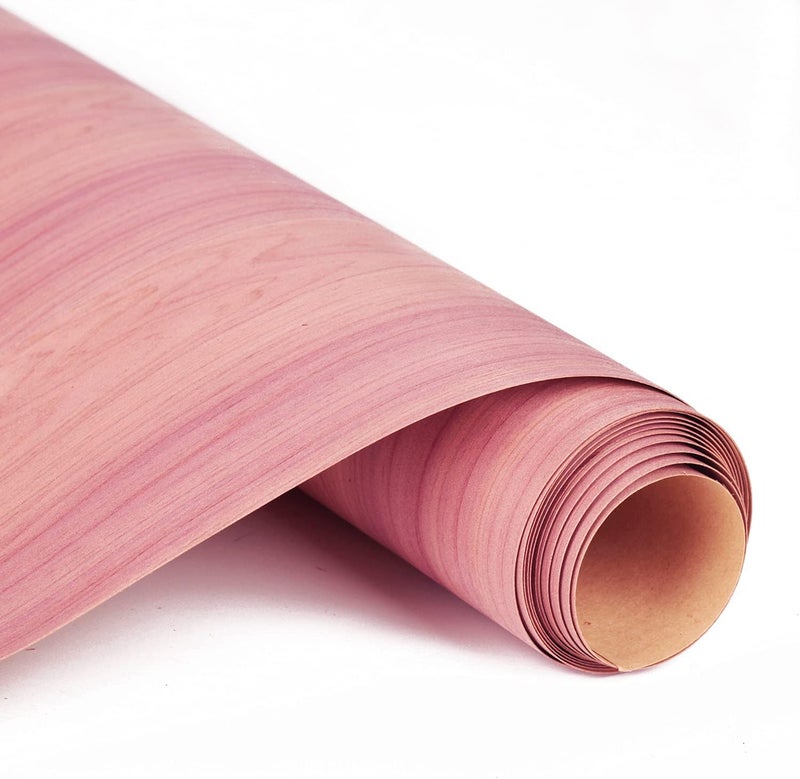 CEDAR ALPHA 1 Pk Cedar Drawer and Closet Shelf Liner 96''x16'' -240x40 cm 8 ft roll of 100% Red Cedar Veneer with Mild Cedar Wood Scent, Iron Steam Heating to Flat - Image 3
