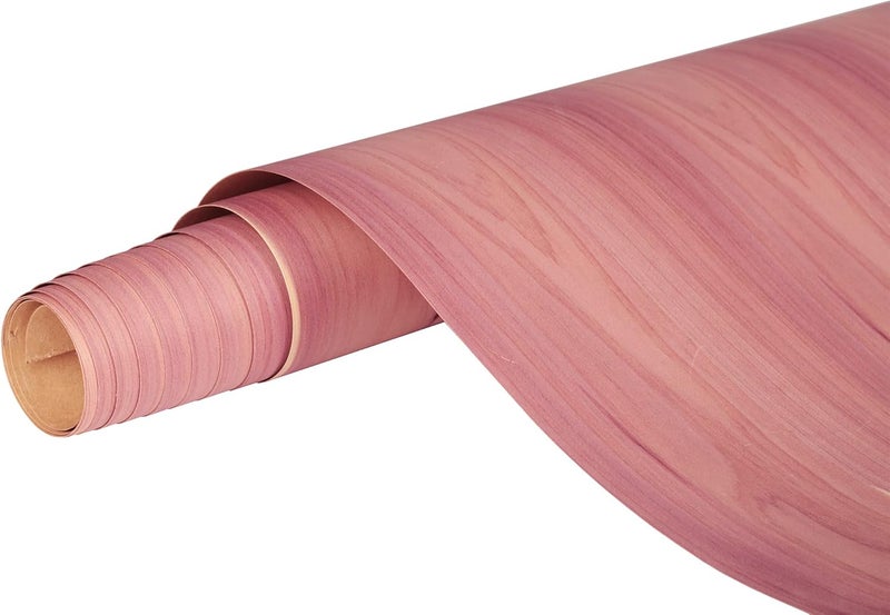 CEDAR ALPHA 1 Pk Cedar Drawer and Closet Shelf Liner 96''x16'' -240x40 cm 8 ft roll of 100% Red Cedar Veneer with Mild Cedar Wood Scent, Iron Steam Heating to Flat - Image 2