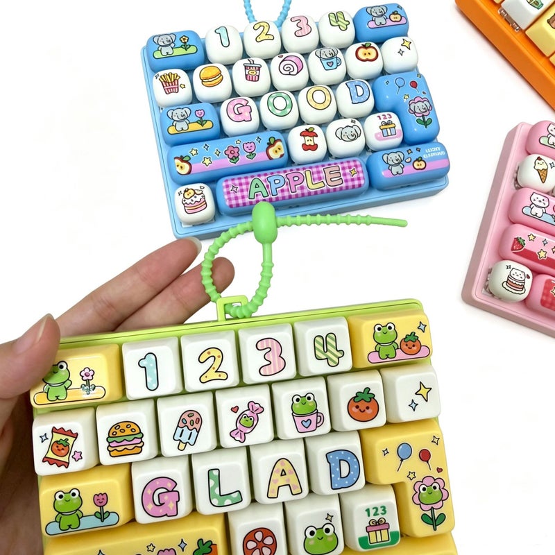 Cute 26-Key Stress Relief Keyboard Creative Mechanical Healing Gadget Keychain Gift - Image 5