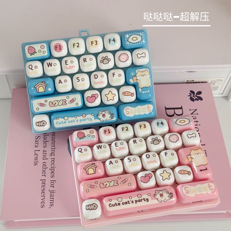 Cute 26-Key Stress Relief Keyboard Creative Mechanical Healing Gadget Keychain Gift - Image 3