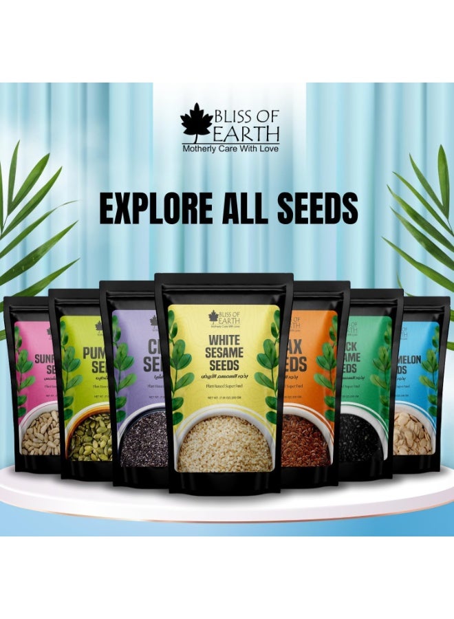 BLISS OF EARTH White Sesame Seeds 1 kg x 2 – Premium Raw Til Seeds, Gluten‑Free & Non‑GMO – Perfect for Baking, Cooking & Garnishing - Image 5