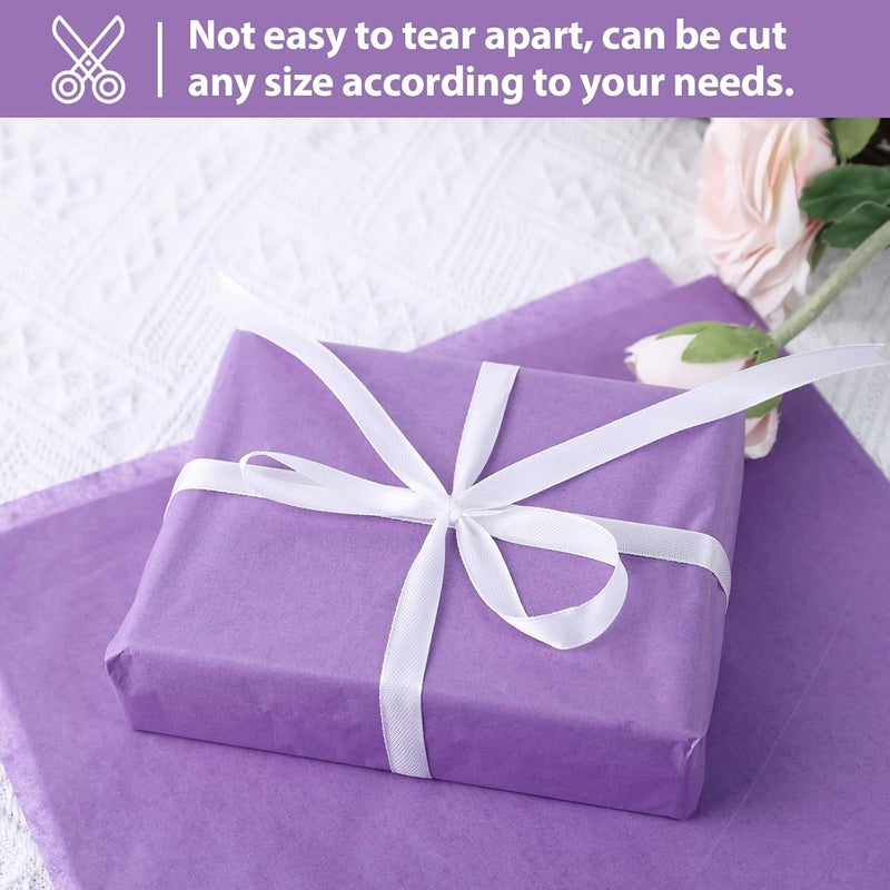 Koogel 330 Sheets Tissue Paper Bulk, 14 x 10 Inch Purple Gift Wrapping Tissue Paper for Wedding Birthday DIY Crafts Art Project - Image 5