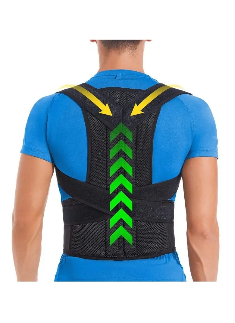 Gonice 1pc Hunchback Posture Correction Belt, Adjustable Spine Clavicle Support Brace  - Image 1