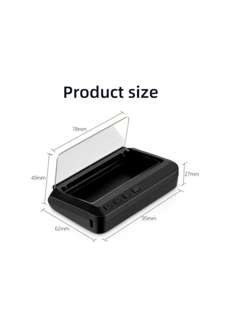 Vehicle speed display C100 car HUD head up display high-definition speed projector Obd2 fault code elimination overspeed/fault alarm - Image 4