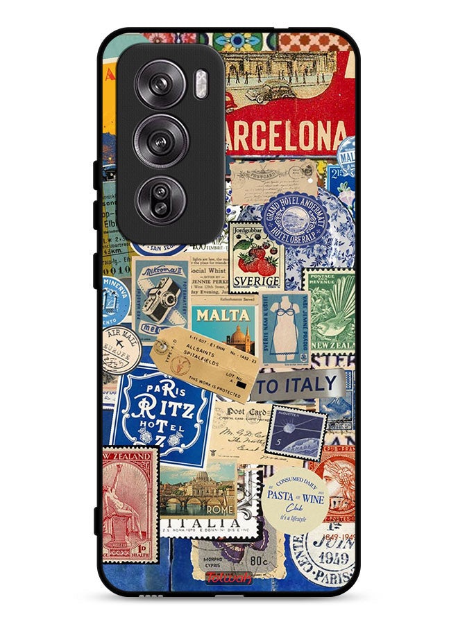 Tolwak Oppo Reno12 Pro 5G Protective Case Cover Stickers Of Different Cities - Image 1