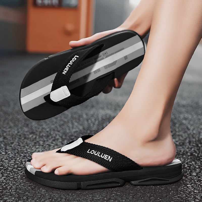 Summer Flip-Flops For Men, One-Piece Drop-Shipping, Travel Outdoor Flip-Flops, Outdoor Beach Shoes, Casual - Image 1