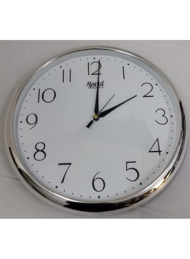 أجانتا ساعة حائط بلاستيك مجردة من أجنتا (أبيض) - 28 سم × 28 سم × 3.4 سم. - Image 3