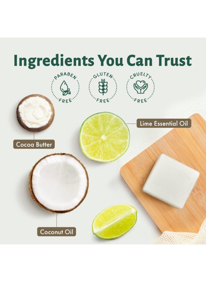 Terra Pure Terra Pure Conditioner Bar | Cocoa Butter Enriched by 1-Shoppe | Plastic Free, Soap Free, Vegan, Plant Based, Sustainable, Eco-Friendly, & Zero Waste - Image 4