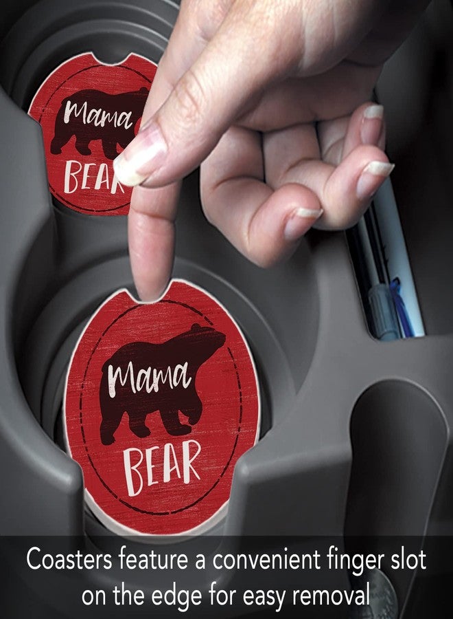 Counterart Thirstystone Mama Bear Single Absorbent Stone Coaster for Vehicle Cup Holder 2.6” Diameter Manufactured in The USA - Image 4