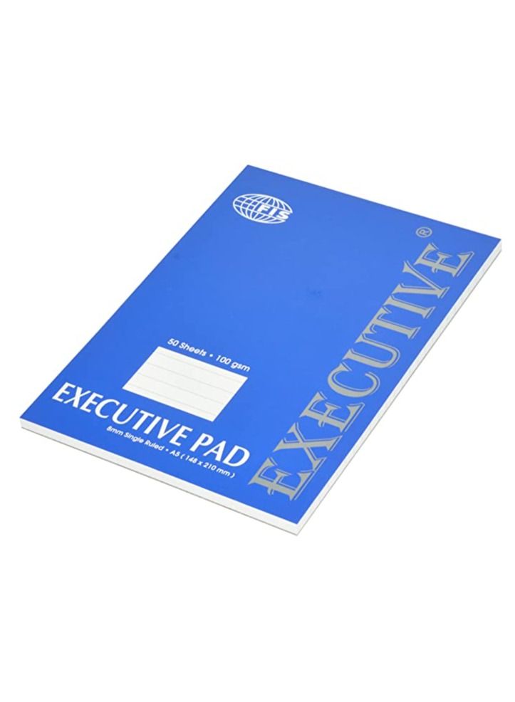 FIS 10-Piece FIS Executive Writing Pad A5, Single Line 50-Sheets - FSPDEXA5SL - Image 3