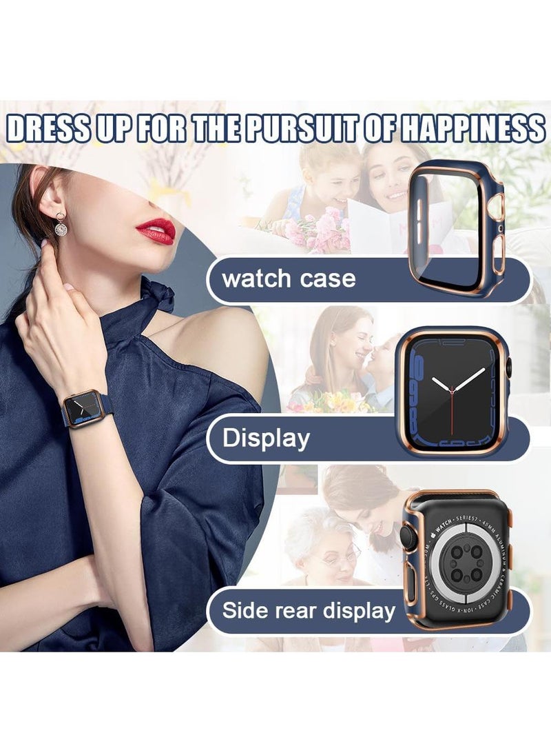 Y&D 2Piece Suitable For AppleWatch 44mm universal Watch Tempered Film Integrated Protective Case - Image 5