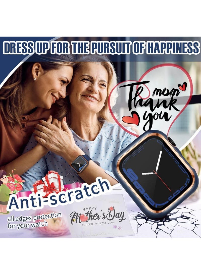 Y&D 2Piece Suitable For AppleWatch 44mm universal Watch Tempered Film Integrated Protective Case - Image 3