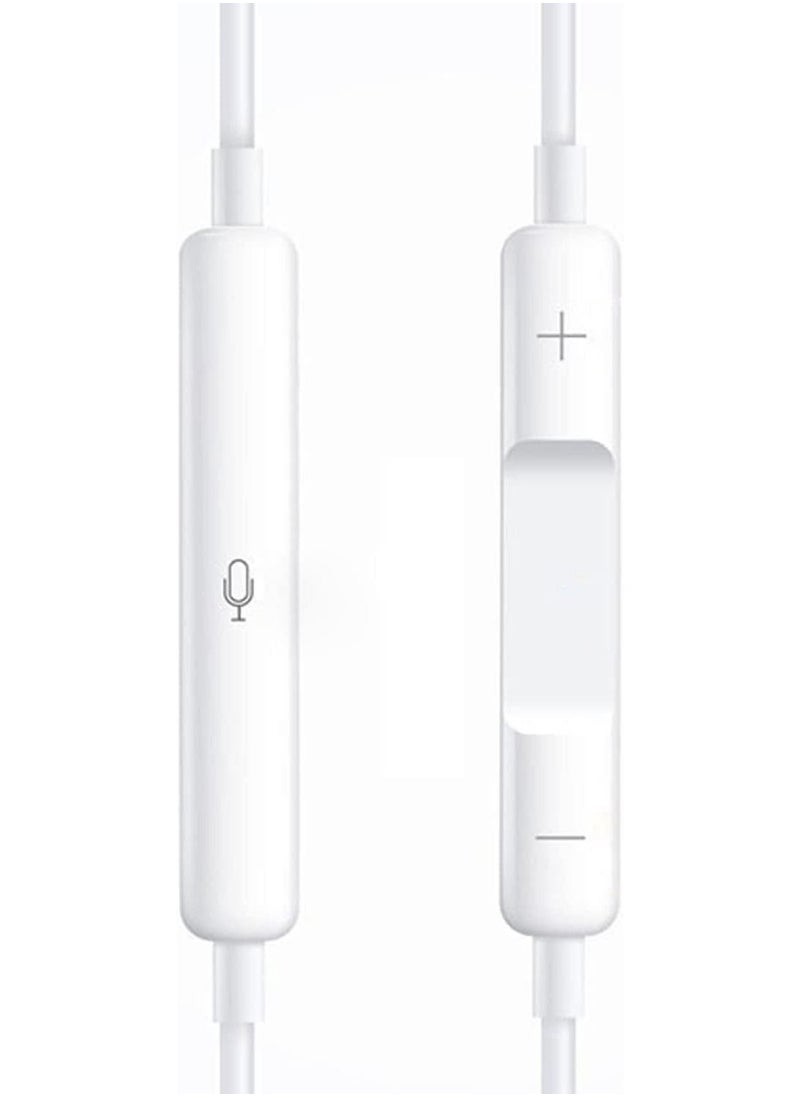 Generic 3.5mm Wired Earphone, Three Frequencies Balanced Clearer Hearing Experience, White, Universal earphone, Built-in Microphone, Built-in Controllers. Android, Iphone Compatible, …