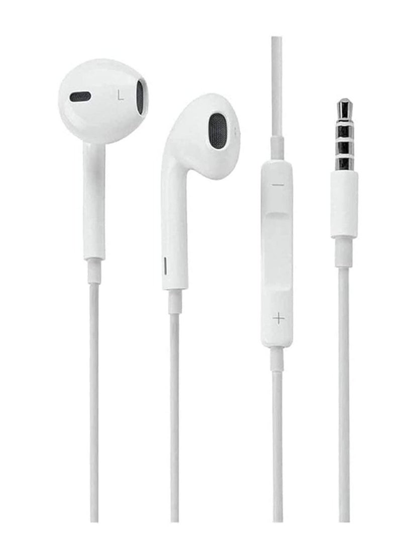 Generic 3.5mm Wired Earphone, Three Frequencies Balanced Clearer Hearing Experience, White, Universal earphone, Built-in Microphone, Built-in Controllers. Android, Iphone Compatible, …