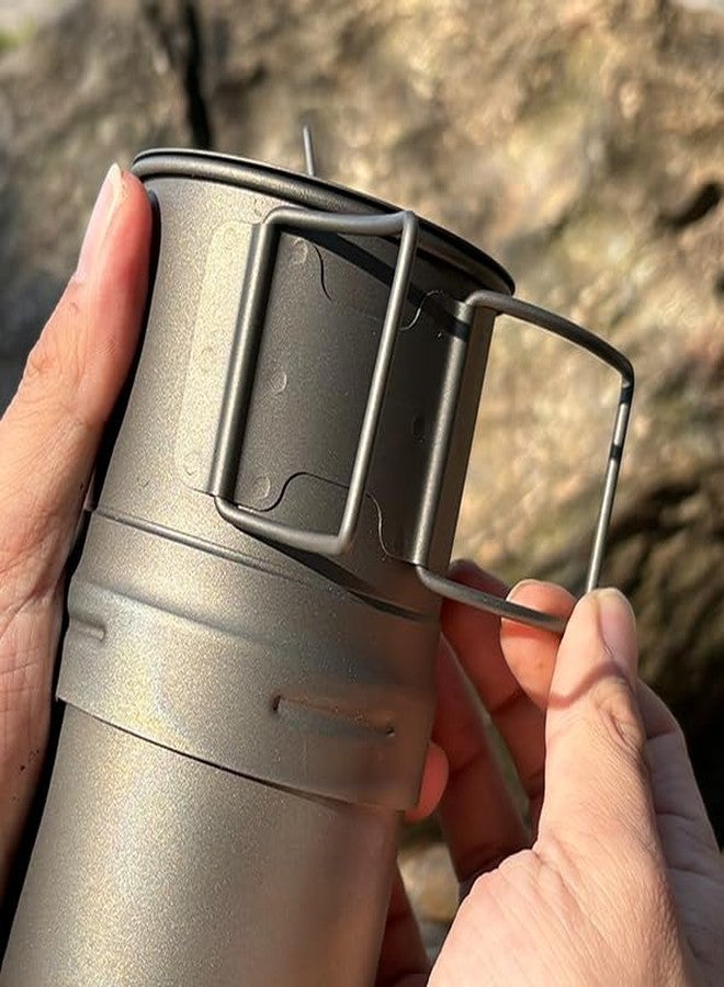 Maxi Titanium Moka Pot – Lightweight Grade 1 Titanium Stovetop Coffee Maker for Camping & Outdoor Use - Image 4