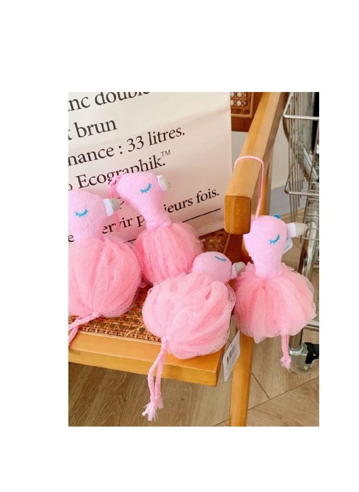 Loofah Fun Flamingo Loofah For Kids 1pcs  - Image 5