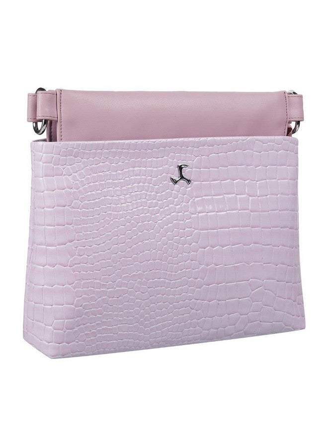 Mochi Women Purple Zip Top Sling Bag (66-7648) - Image 5