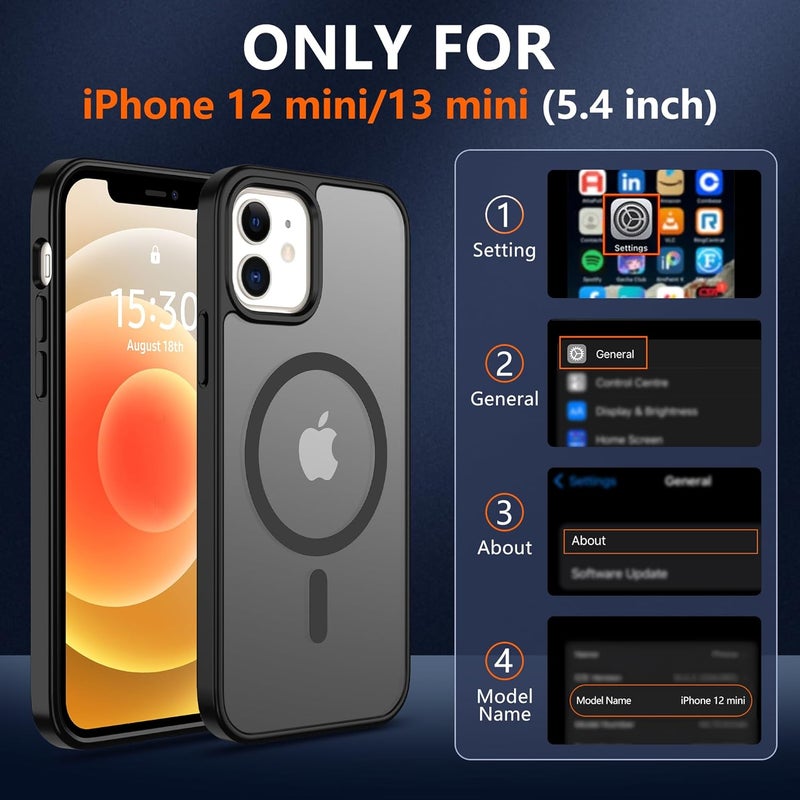 حافظة مغناطيسية من لأجهزة iPhone 11/XR [متوافقة مع MagSafe]، تحتوي على واقي شاشة مزدوج؛ مقاومة لتغير لون الشاشة والبصمات، مقاومة للصدمات، مريحة للجلد، بتصميم نحيف وشفاف، لون وردي مات. - Image 2