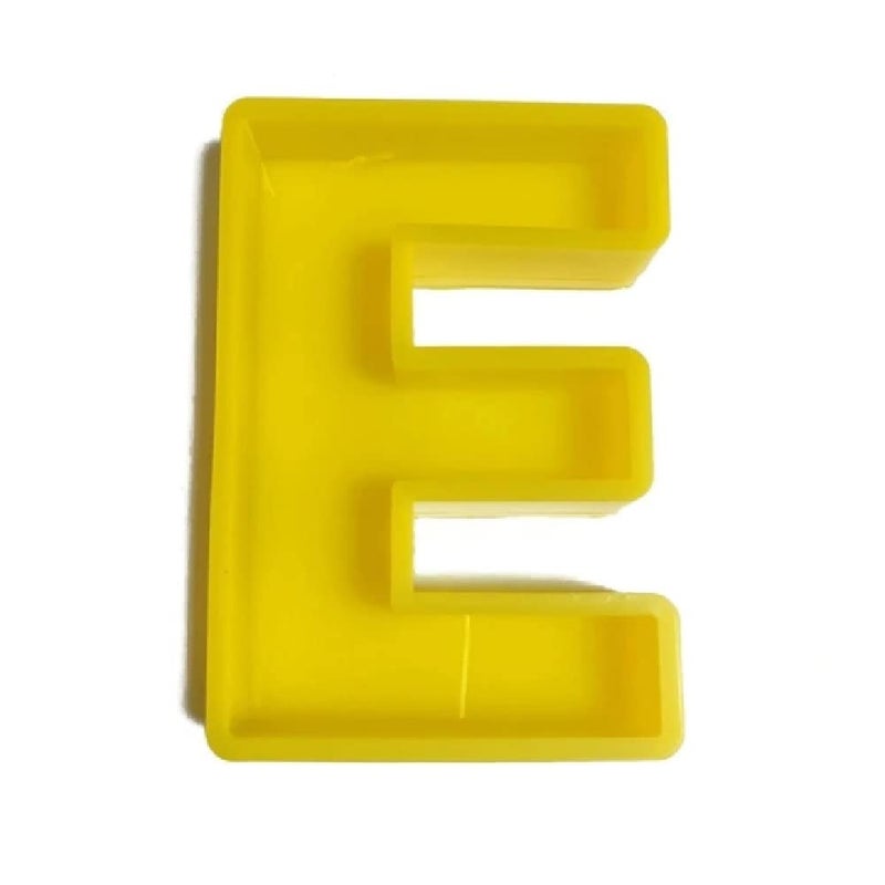 R H Lifestyle Resin Art Silicone Individual Alphabet Moulds, Alphabet Resin Mould Epoxy Resin Art with Mold Silicon Jewellery Moulds Resin Art Kit for Beginners 6.2 INCH (Letter E) - Image 5