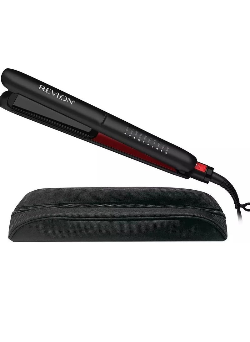 Revlon Smoothstay Coconut Oil-Infused Hair Straightener (25mm Triple-Coated Ceramic Plates, Floating Plates with Rounded Edges, Customizable Temperature up to 235°C, Travel Pouch Included) RVST2211P - Image 2