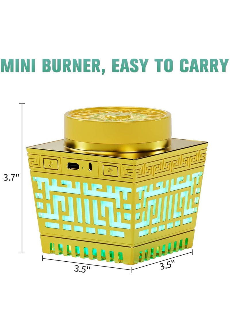 Quran Speaker & Mini Incense Burner Bakhoor – Bluetooth Speaker with Remote Control, 114 Quran Chapters, Multicolor Night Light - Image 4