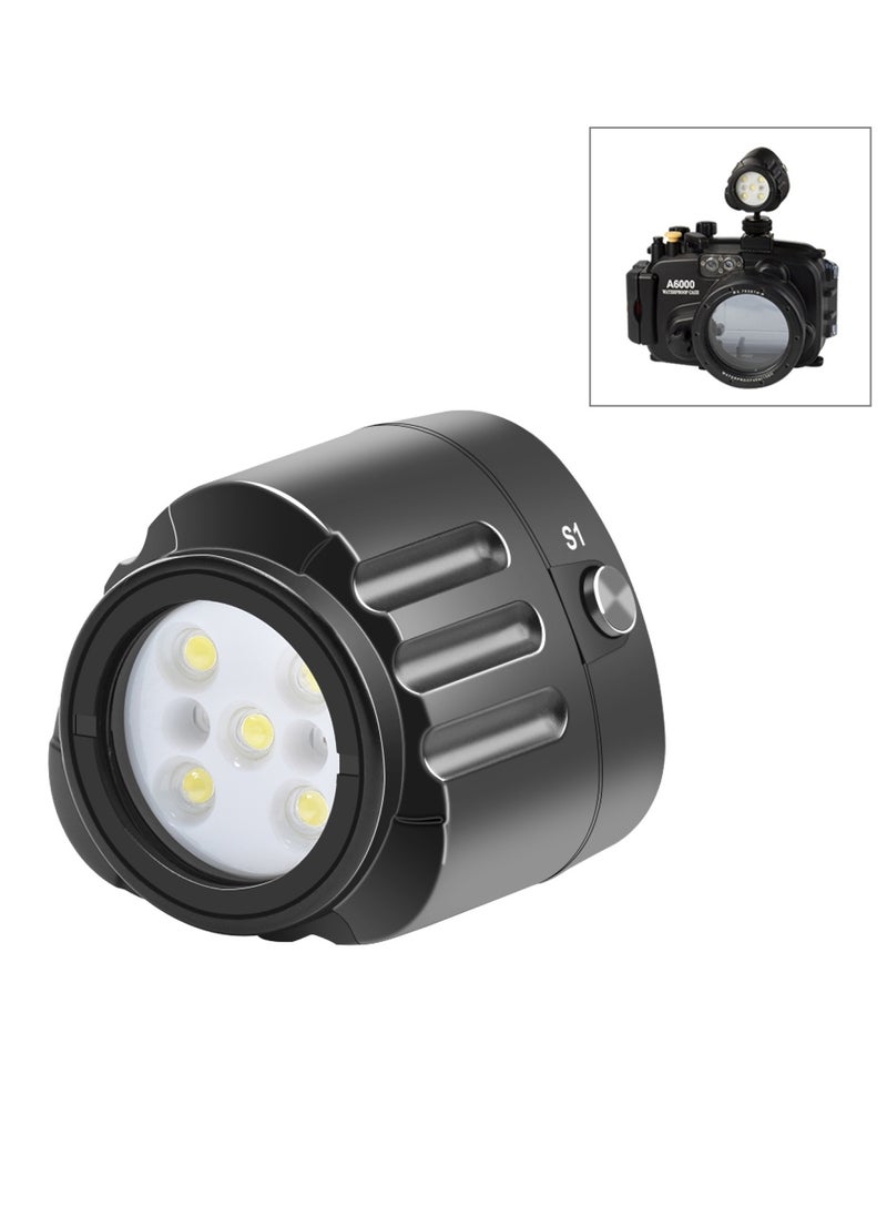 PULUZ - PULUZ 40m Underwater LED Photography Fill Light 1000LM 3.7V/1100mAh Diving Light for GoPro Hero11 Black / HERO10 Black / HERO9 Black /HERO8 / HERO7 /6 /5 /5 Session /4 Session /4 /3+ /3 /2 /1, Insta360 ONE R, DJI Osmo Action and Other Action Cameras - Image 1