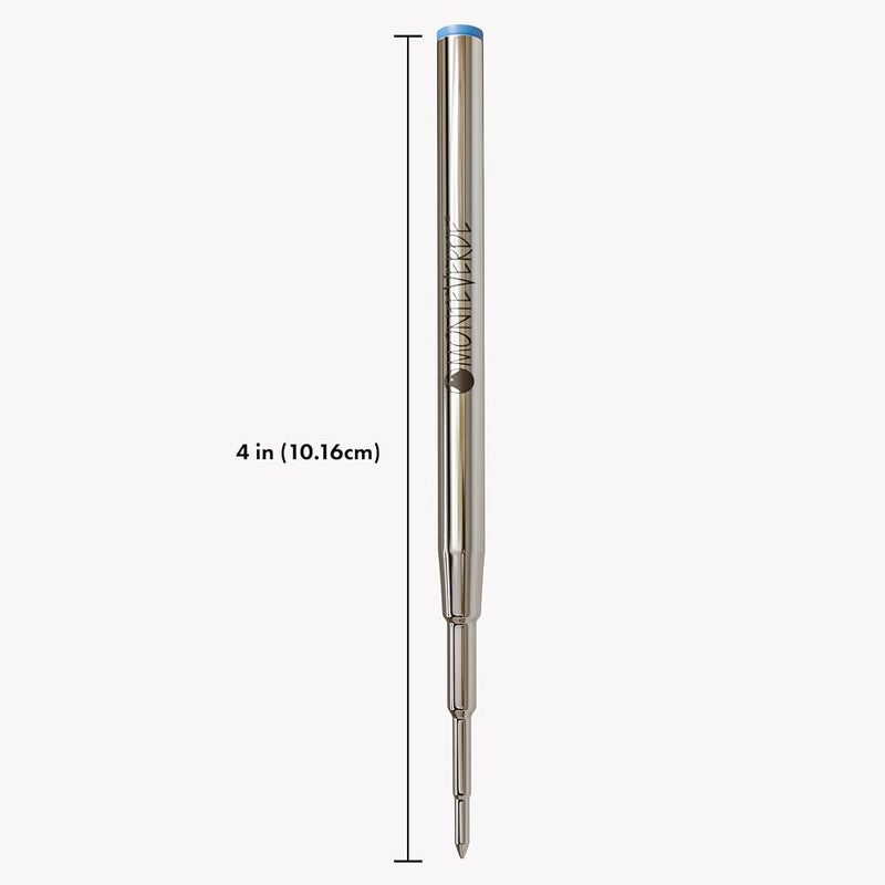 مونت فيردي مادة حبر قلم رصاص من Monteverde USA تناسب أقلام Montblanc الرصاصية – نقطة متوسطة، لفافة ناعمة، لون أزرق (عبوتين) (M132BU) - Image 1