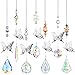 Hicarer Hicarer 7 Pieces Butterfly Crystals Suncatcher Hanging Suncatchers Beads Colorful Crystal Chandelier Pendant Wall  - Image 2