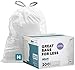 Plasticplace White Drawstring Lavender and Soft Vanilla Scented Garbage Can Liners Compatible with Code H 200 Count 89 Gallon 3035 Liter 185 x 28 - Image 1