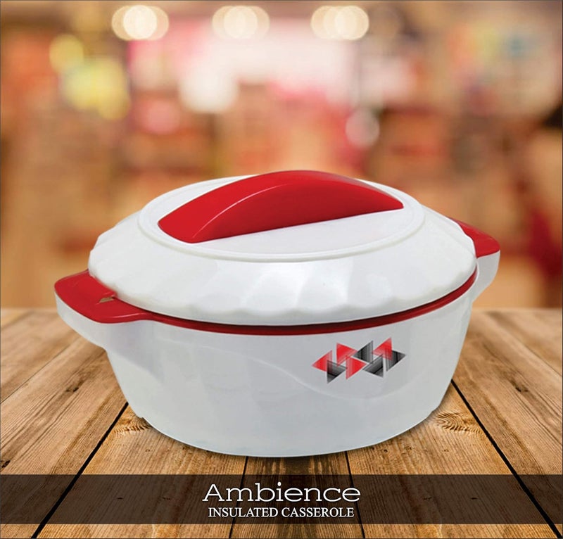 Saura Polypropylene Insulated Inner Steel Food Grade Bpa Free Casseroles 1500 Ml Set of 1 White - Image 3