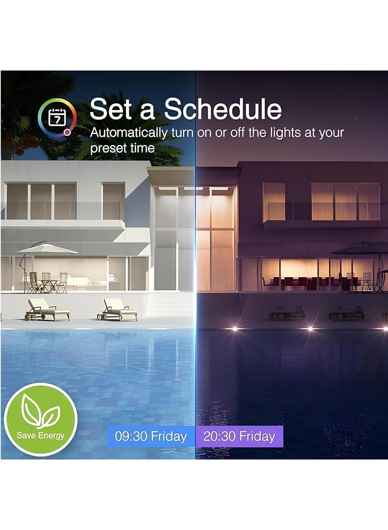 Imteaz Smart WiFi Wall Light Switch No Neutral Wire Required No Hub Compatible with Google Home Alexa Touch and App Remote Control Timing Function Voice Control Gang 4 Black for Home and Office Use - Image 5