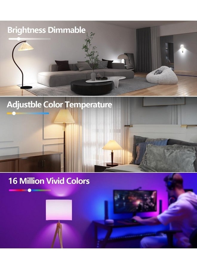 بيوينتي مصباح ذكي 10 وات يعمل بتقنية Wi-Fi وBluetooth مع Alexa وGoogle Assistant وIFTTT مع إضاءة قابلة للتعتيم بـ 16 مليون لون و8 أوضاع مختلفة لتوفير الطاقة والمزيد أداة ذكية لا غنى عنها - Image 5