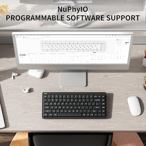 NuPhy Node75 Wireless Mechanical Keyboard 75 Hot Swappable Custom Low Profile Keyboard 84 Keys Computer Gaming Keyboards Supports Touch Gestures PBT Keycaps RGB Backlit Bluetooth24GHzUSBC - Image 3