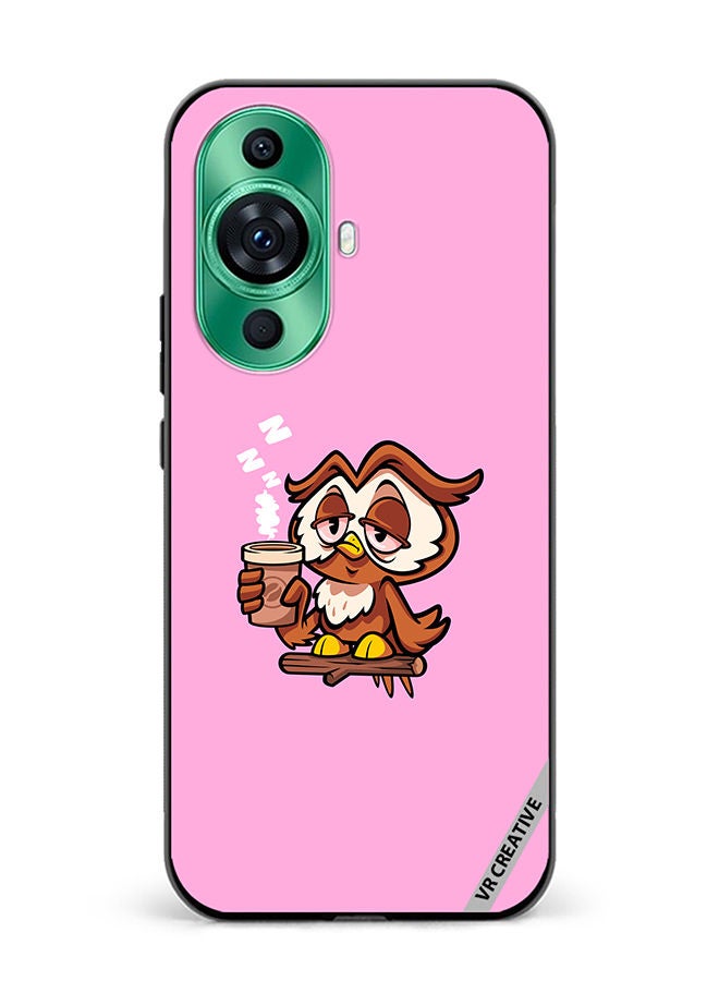 VR CREATIVE Protective Case Cover For Huawei nova 11 Pro Sleepy Owl Design Multicolour - Image 1