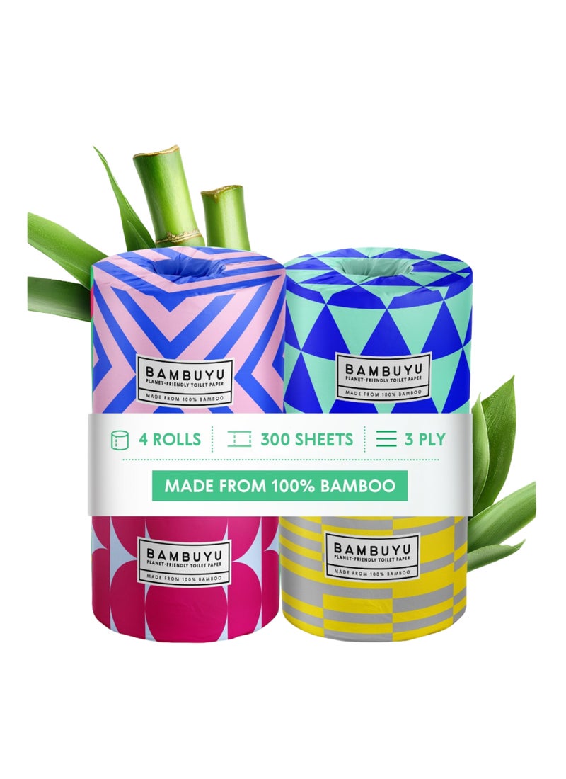 Bambuyu Eco Toilet Rolls 4 Rolls - Image 1