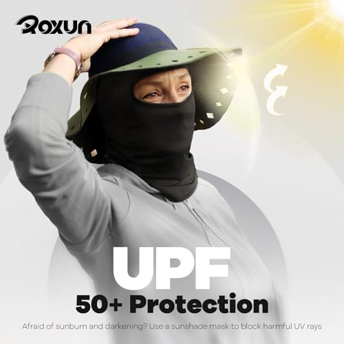 ROXUN Ski Mask Balaclava Shiesty, 2 Pack Cold Winter Warm Windproof Motorcycle Neck Gaiter for Men/Women Pink+Light Pink - Image 4