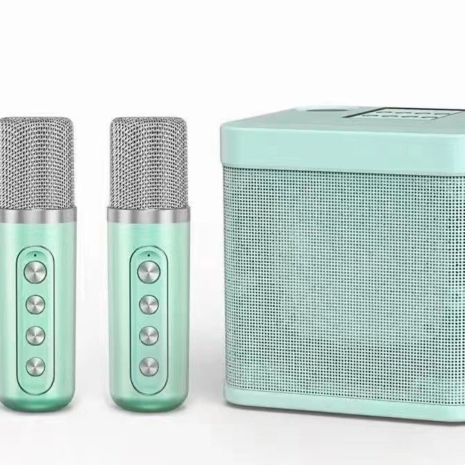Ys-203 All-In-One Outdoor Family Party Set Karaoke Double Microphone Artifact Wireless Microphone Microphone Bluetooth Stereo - Image 4