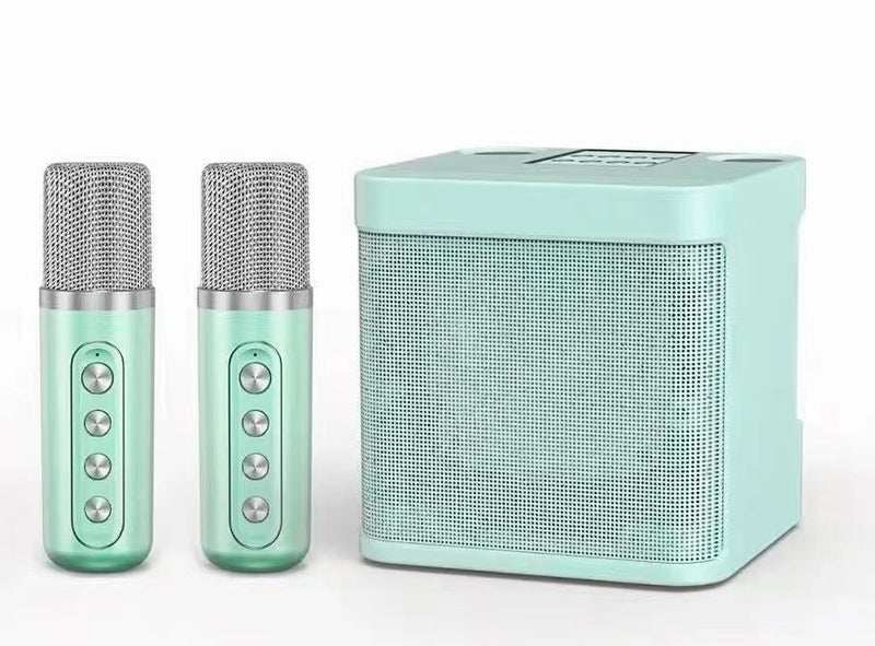 Ys-203 All-In-One Outdoor Family Party Set Karaoke Double Microphone Artifact Wireless Microphone Microphone Bluetooth Stereo - Image 1