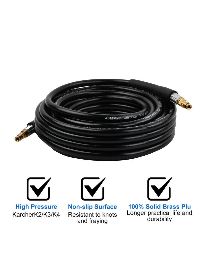 بيوينتي Pressure Washer Hose 10m 18MPa (2610PSI) Max 60°C - Replacement Hose Extension for Karcher K Series K2 K3 K4 K5 K6 K7 - Power-Jet Washing Hose  - Image 3